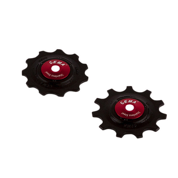 CEMA Derailleur wheels PVC 9 10 11V stainless steel black